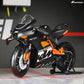 1:12 Motorcycle Model for KTM RC 8C Alloy Diecast Motorcycle Model Toy Mini Moto Gift（Orange）