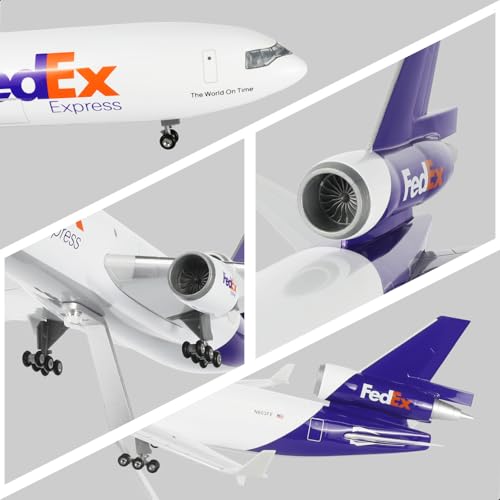 1/130 Large Scale Compatible for FedEx MD-11 Airplane Die-cast Model