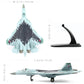 NUOTIE 1/100 SU-57 Aircraft Russian Sukhoi Fighter Diecast Metal Model Kit su-57 Military Airplane Model Pre-Build Model for Adults Enthusiasts Collections or Gift