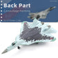 NUOTIE 1/100 SU-57 Aircraft Russian Sukhoi Fighter Diecast Metal Model Kit su-57 Military Airplane Model Pre-Build Model for Adults Enthusiasts Collections or Gift