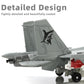 1/72 J15 Flying Shark Carrier-Based Military Figther Model Gray Edition Diescast Metal Aircraft Model with Stand for Military Enthusiasts Collections or Gift