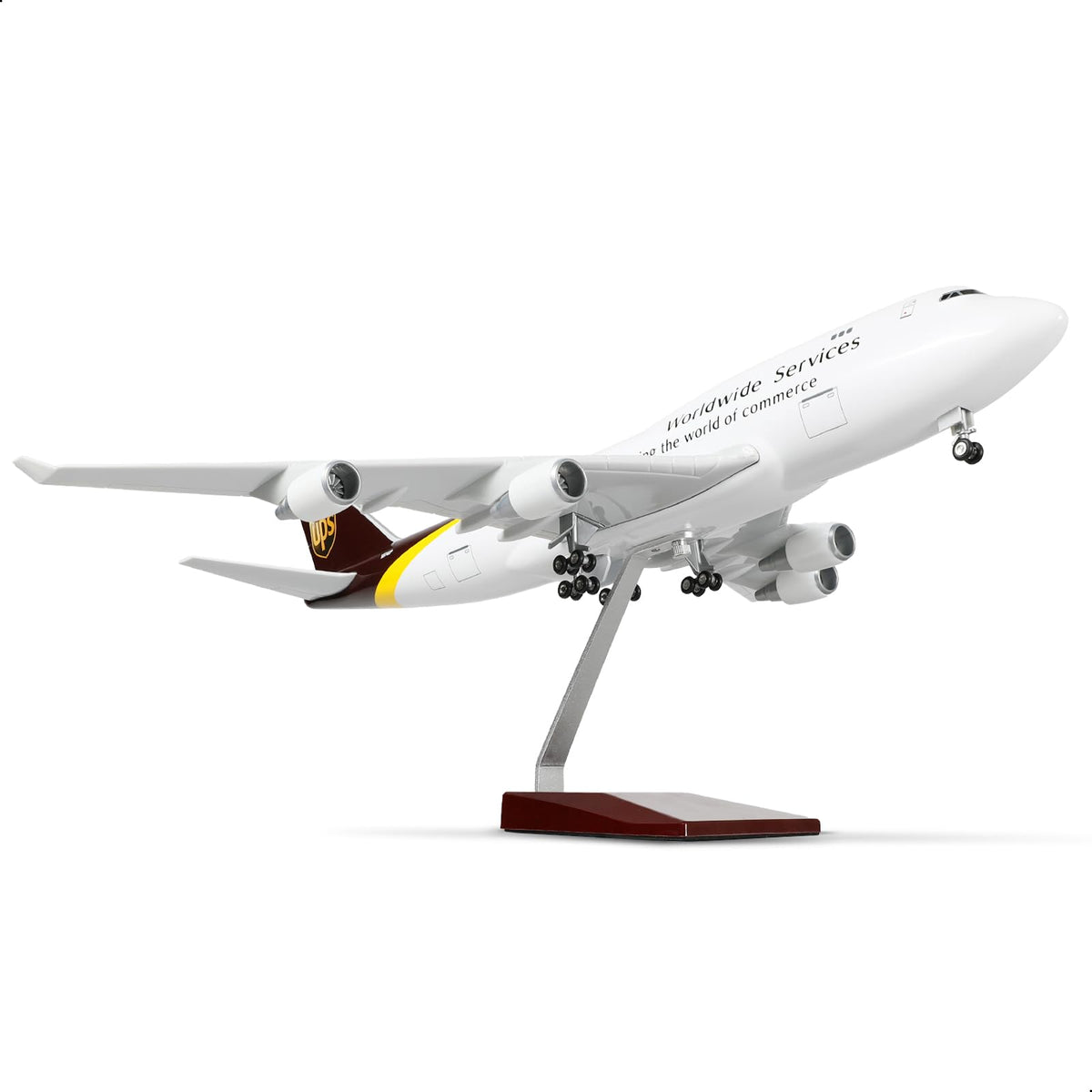 1/160 Compatible for UPS 747 Large Airplane Model with Stand for Boeing 747-400