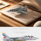 F-14A Tomcat 1/100 Metal Airplane Model Kits with Stand VF-2 Bounty Hunters DieCast Alloy Fighter Model Jet Pre-Build Military Aircraft Collection for Display or Gift