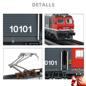 1/87 (HO Scale) 1982 Re 4/4 IV Nr. 10101 Finished Locomotive Model - Train Track Collectible - Grey