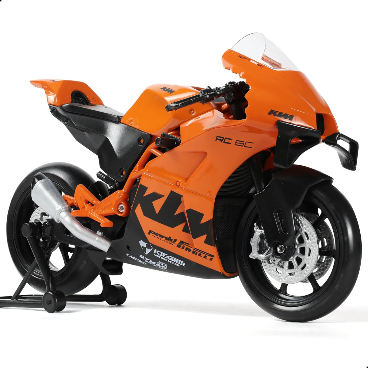1:12 Die-cast RC 8C Motorcycle Scale Model, Orange, KTM