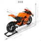 1:12 Motorcycle Model for KTM RC 8C Alloy Diecast Motorcycle Model Toy Mini Moto Gift（Orange）