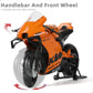 1:12 Motorcycle Model for KTM RC 8C Alloy Diecast Motorcycle Model Toy Mini Moto Gift（Orange）