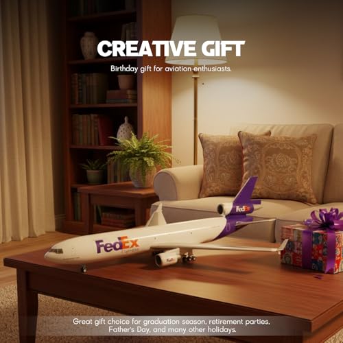 1/130 Large Scale Compatible for FedEx MD-11 Airplane Die-cast Model
