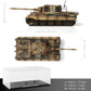 1/72 Scale Military Tank Model Finished Alloy Metal Die cast with Plastic Tank Model World War Ⅱ Army Vehicl Tank Mini 1945 Jagdtiger Model Gift Collection Ideal for Military Fans