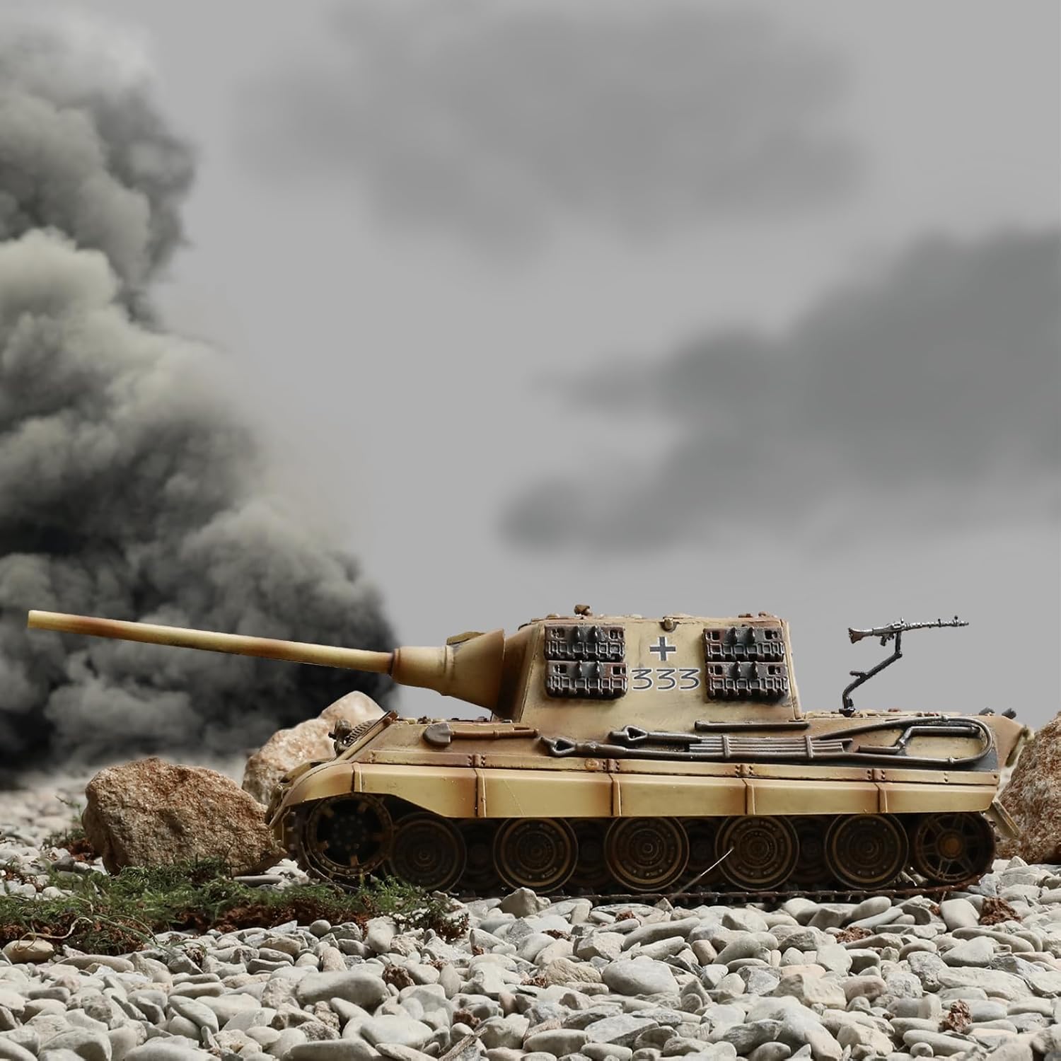 1/72 Die-cast Finished WWII German Jagdtiger Tank Destroyer Scale Model