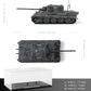 1/72 Scale Military Tank Model Finished Alloy Metal Die cast with Plastic Tank Model World War Ⅱ Army Vehicl Tank Mini 1945 Jagdtiger Model Gift Collection Ideal for Military Fans