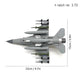 NUOTIE 1/72 Scale F-16I Soufa Multirole Fighter Airplane Pre-Build Model Kits Finished Diecast Aircraft Metal Jet Model Display Collection or Gift (F-16I-Israel)