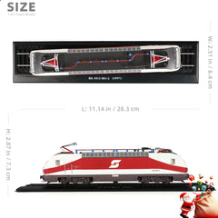 1/87 (HO Scale) 1997 Kh 1012 001-2 Finished Locomotive Model - Train Track Collectible - Red