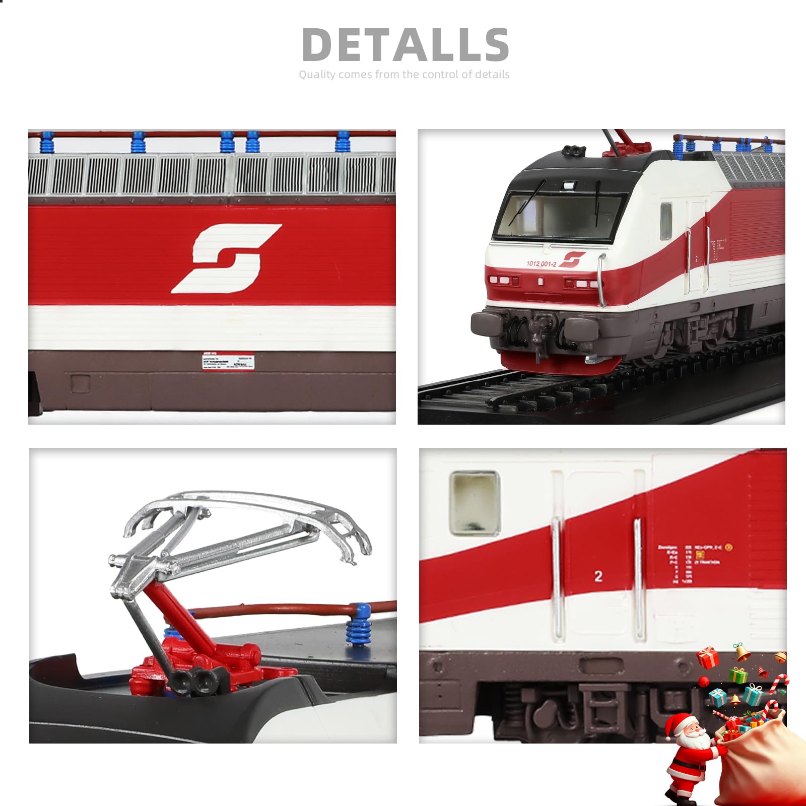 1/87 (HO Scale) 1997 Kh 1012 001-2 Finished Locomotive Model - Train Track Collectible - Red