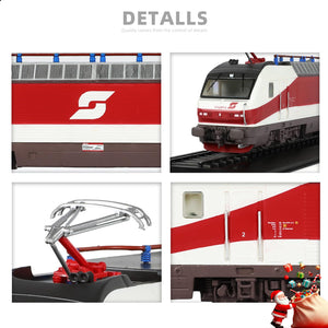 1/87 (HO Scale) 1997 Kh 1012 001-2 Finished Locomotive Model - Train Track Collectible - Red