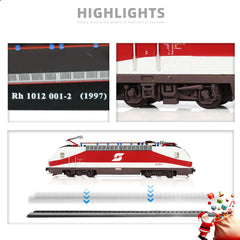 1/87 (HO Scale) 1997 Kh 1012 001-2 Finished Locomotive Model - Train Track Collectible - Red