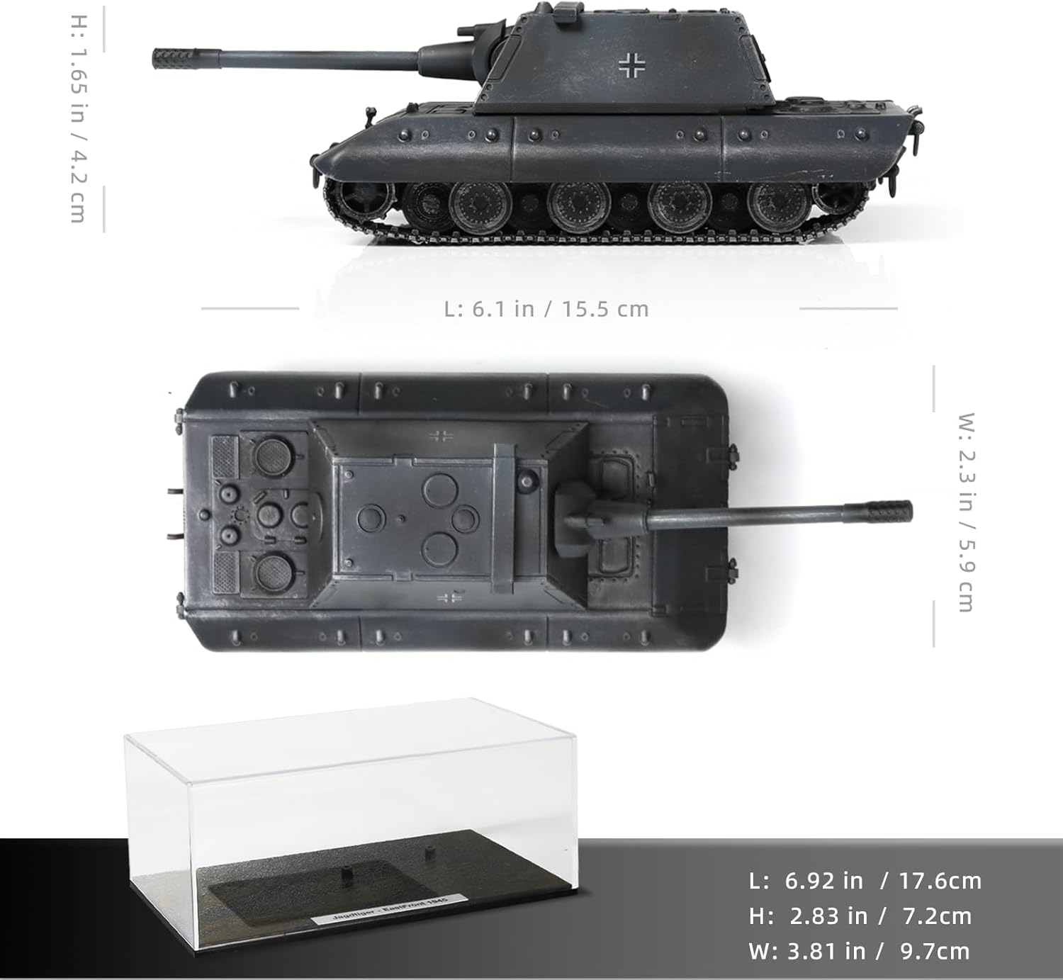 1/72 Die-cast Finished WWII German Pz.Kpfw. E-100 Heavy Tank Scale Model, NUOTIE