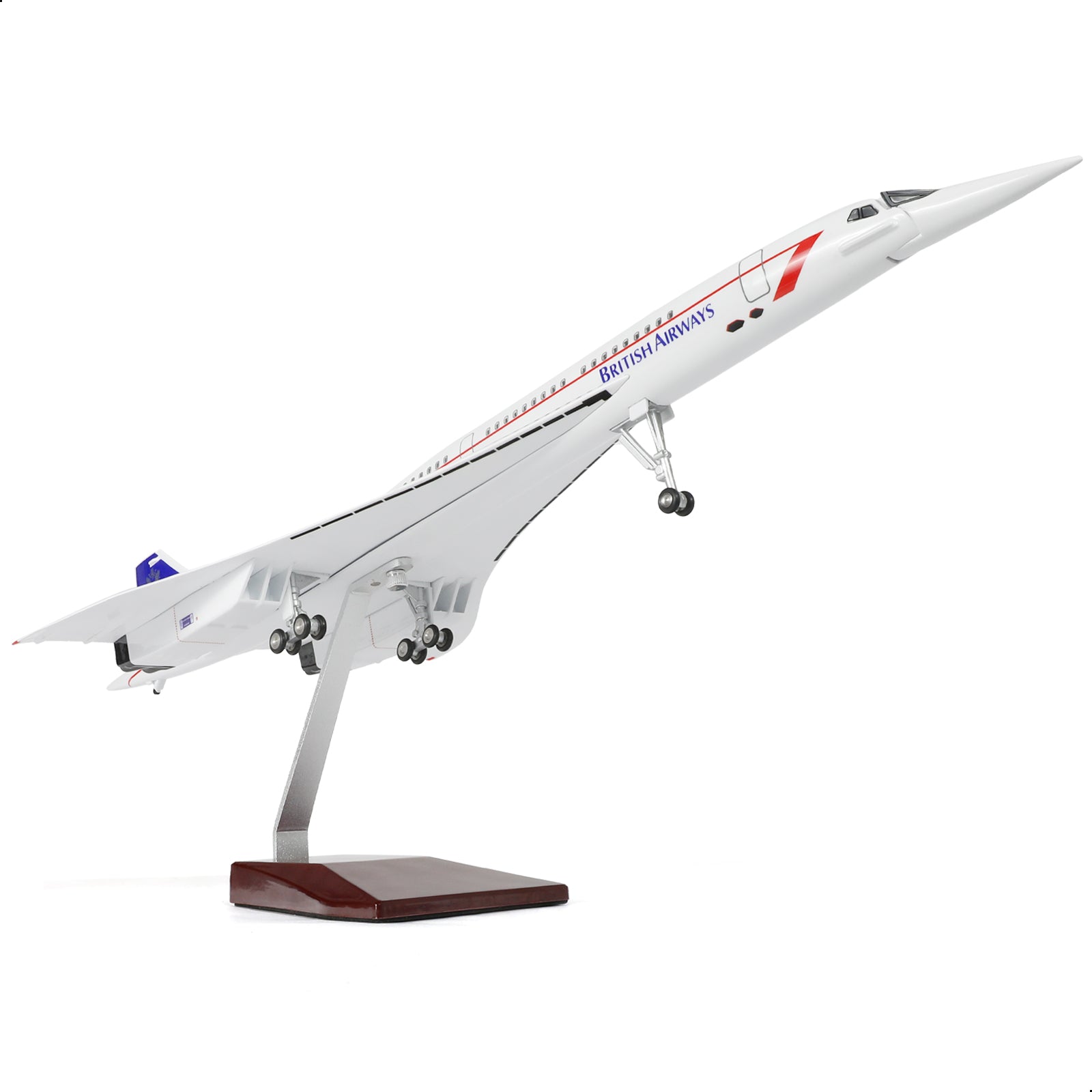 1/125 Singapore Airlines Concorde Supersonic Aircraft Model, Resin Collector's Display by QIYUMOKE