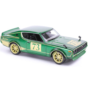 MAISTO 1:24 Scale 1973 NISSAN Skyling 2000GT-R (KPGC110) Die Cast Metal Toy Cars Building Kit Collectible & Gift for Kids