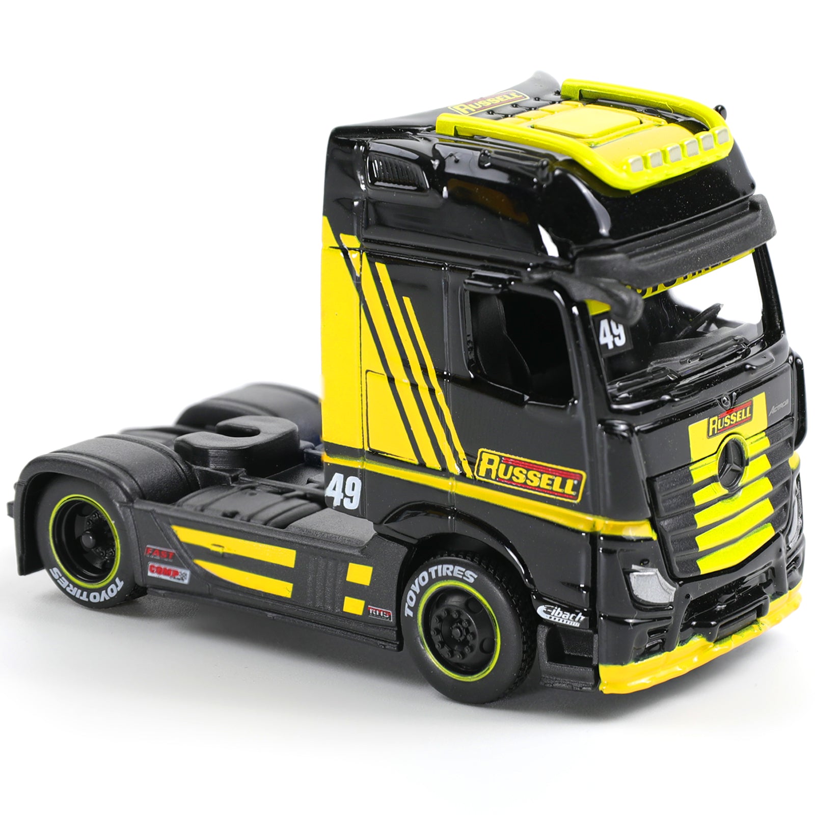 1:64 Die-cast Mercedes-Benz Actros 1851 Container Semi Truck Scale Model, MAISTO