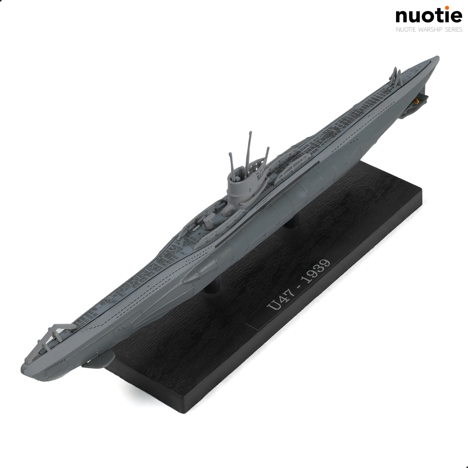 1/350 Die-cast WWII German Kriegsmarine U-47 Type VIIB Submarine Scale Model, NUOTIE