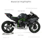 1:9 Motorcycle Model for Kawasaki Ninja H2R Alloy Diecast Motorcycle Model Toy Track Version Mini Moto Gift（Black）