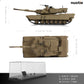 1/72 Scale M1A2 Abrams Military Heavy Tank Model Classic Morden U.S. Diecast Vehicle Tank Model with Transparent Storage Box Gift or Collection for Adults