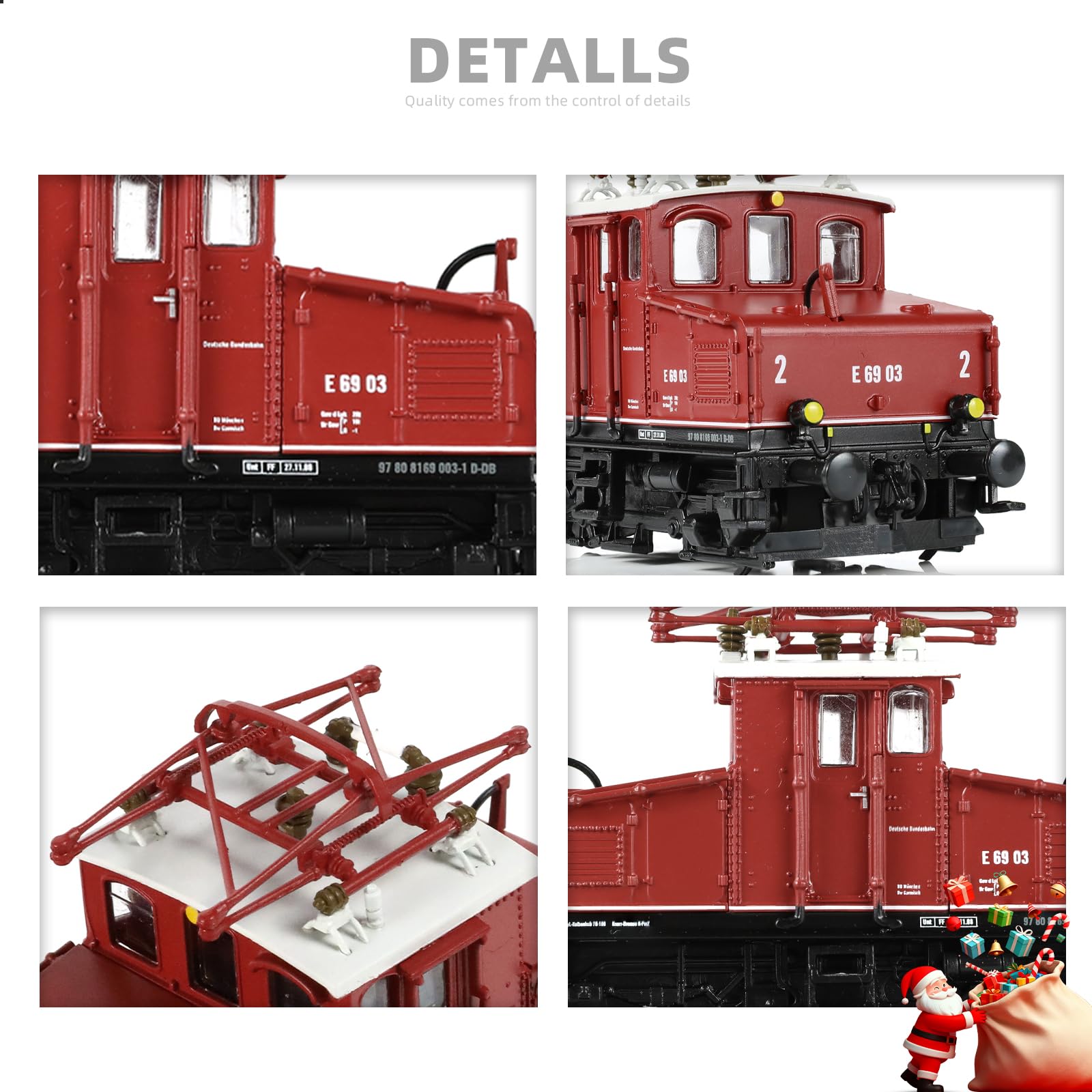 1/87 (HO Scale) 1912 E6903 Finished Locomotive Model - Train Track Collectible - Red