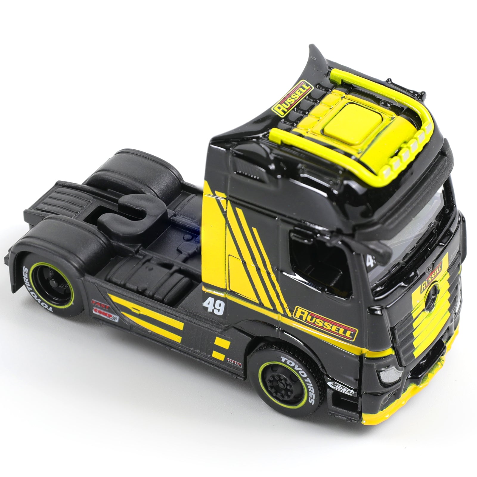 1:64 Die-cast Mercedes-Benz Actros 1851 Container Semi Truck Scale Model, MAISTO