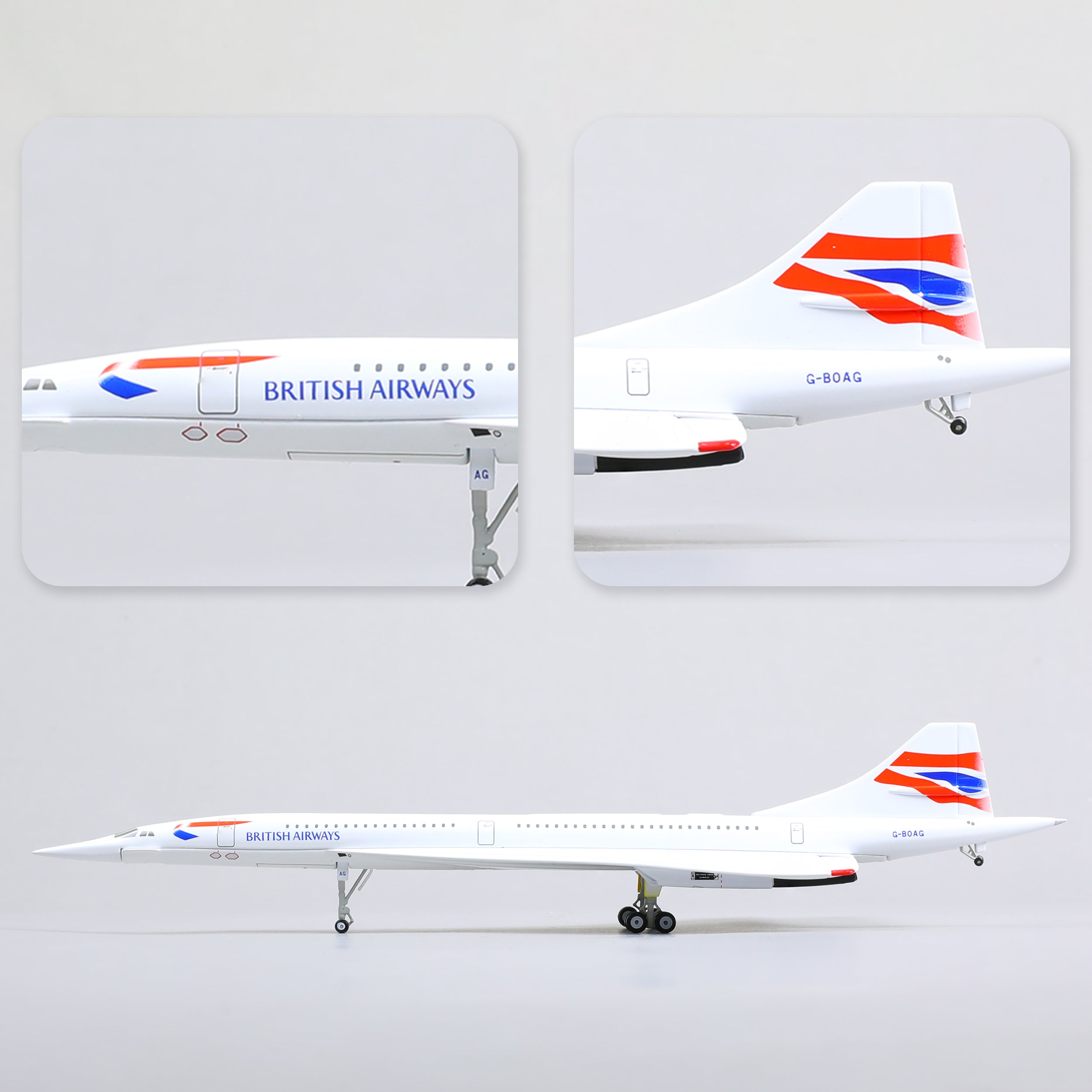 セイヤ‼️British Airways Concorde 1/200 NUOTIE 1:200 Concorde British Airways Airplane Model Diecast