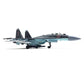 Sukhoi SU-35 Super Flanker 1/100 Diecast Metal Aircraft Model Kit Military Fighter Alloy Pre-Build Replica Airplane Model with Display Stand for Enthusiasts Collections or Gift