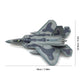 NUOTIE 1/100 USA F-22 Raptor Fighter Attack Diecast Airplanes Military Display Model Aircraft for Collection Fighter Model