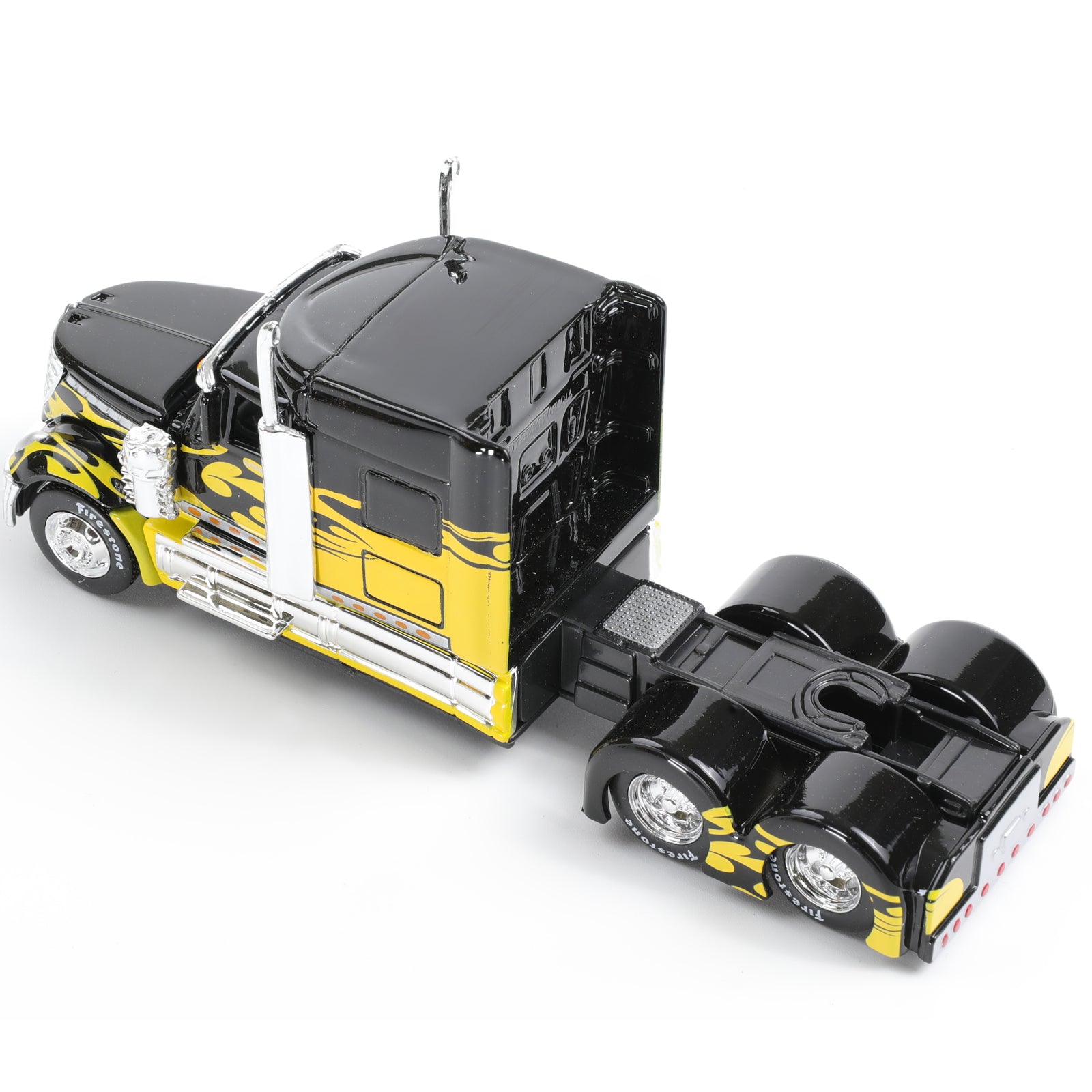 1:64 Die-cast International Lonestar Container Semi Truck Scale Model with Figure, MAISTO