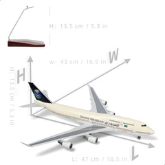 1/160 Saudi Arabian Boeing 747-400 Large Scale Model Airplane Enthusiasts Aircraft