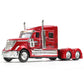 MAISTO Figure 1:64 International Lonestar Container Trailer Truck Transporter Simulation Alloy Trailer Car Model Toy Transport Vehicle Gift For kids (RED)