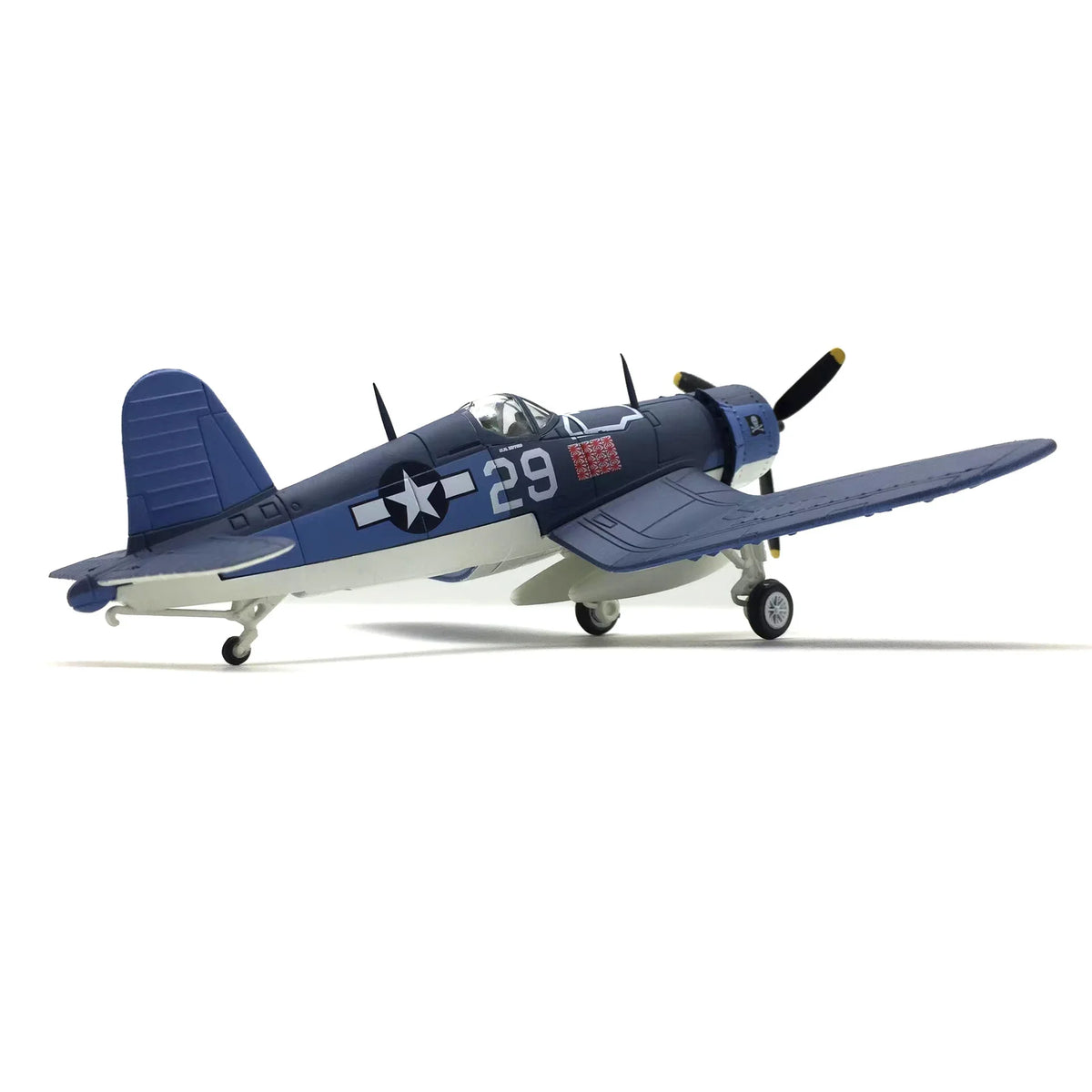 NUOTIE 1/72 Vought F4U Corsair navy diecast metal model aircraft side profile