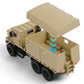 1:64 Diecast USMC MTVR MK23 Medium Tactical Vehicle Military Truck Scale Model, Desert Camouflage,7-Ton Cargo Truck Replica