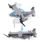 V-22 Osprey 1/72 Scale Model Aircraft Kits, Military-Themed Metal Die-cast Model Airplane, Foldable U.S. Navy Model Aircraft Kit