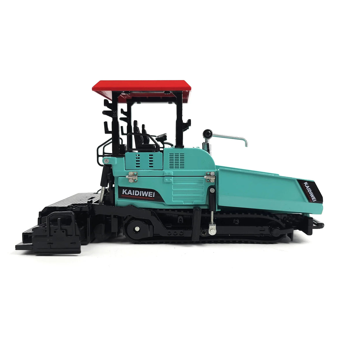 RISOPEN 1:40 die-cast asphalt paver scale model in light blue and black with red roof