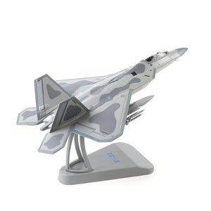 NUOTIE F22 Raptor 1/72 Diecast Metal Aircraft Model Kit USAF Fighter Jet Alloy Airplane Model with Stand for Adult Military Enthusiasts Collections or Creative Gifts (AK 90FS)