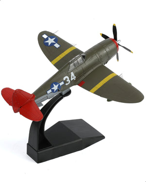 NUOTIE 1/72 P-47D Diecast Model - WWII Red Tails 332nd Fighter