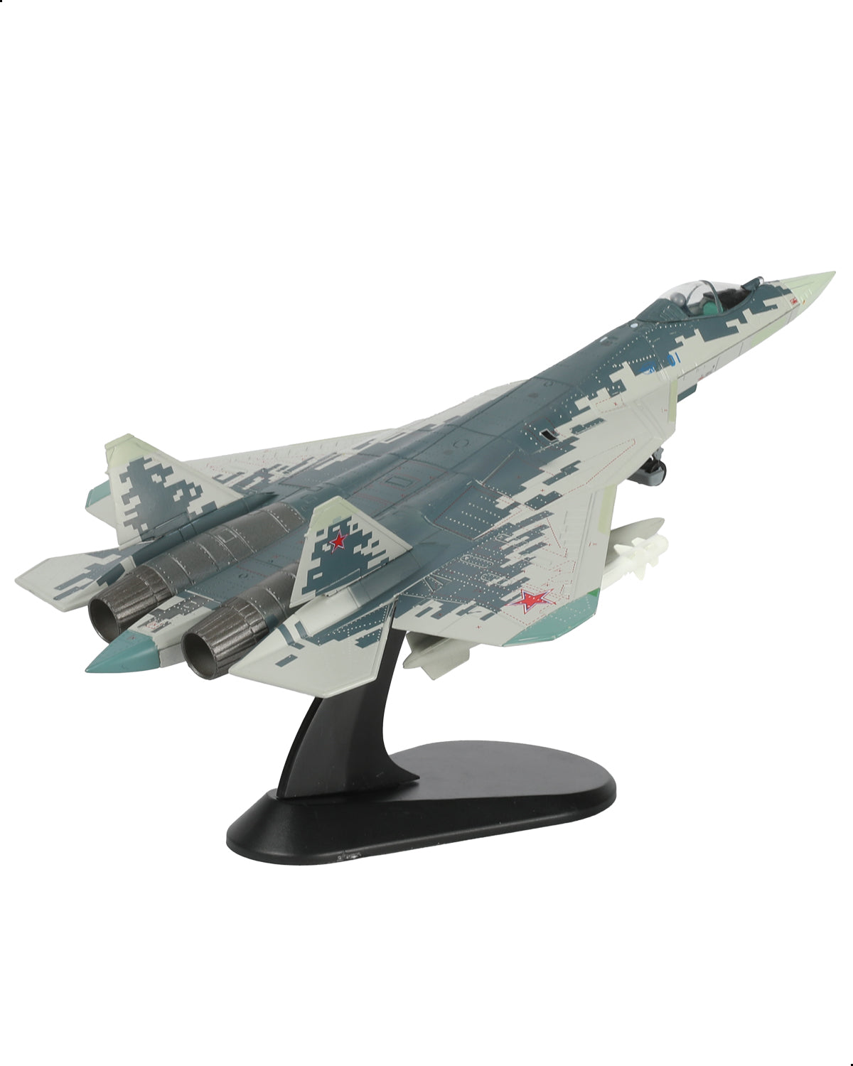 NUOTIE 1:100 Su-57 Felon Fighter Jet Model Diecast Metal Russian Military Aircrft