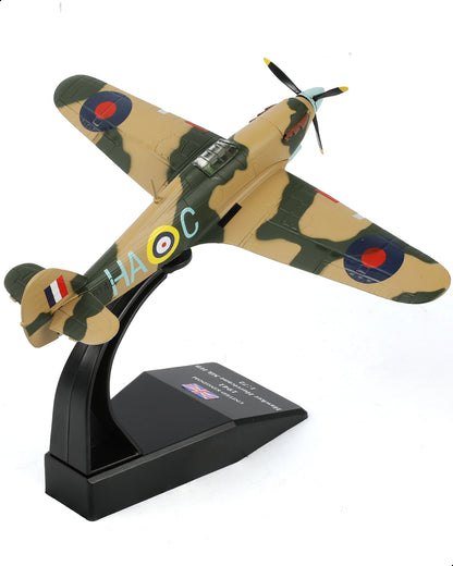 NUOTIE 1/72 Hurricane Mk IIB Fighter Model, Solid Diecast Metal Aircraft