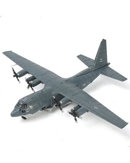 NUOTIE 1/72 Scale AC-130U Spooky II grey aircraft model top view