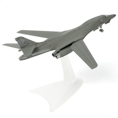 1/200 B-1B Lancer Strategic Bomber U.S. Airforce Aircraft Model American Ellsworth AFB 28 Bomb Wing Attack Aircraft Model Metal Diecast Plane Model with Display Stand Collection Gift for Adult