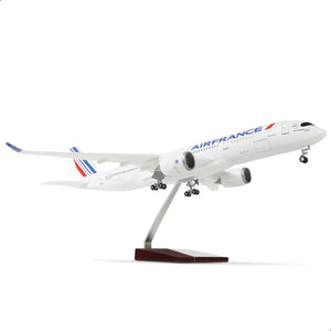QIYUMOKE 1/144 Large Scale France A350 Airplane Model Kits for Airbus A350 Dreamliner Airlines Resin Plane Model with Display Stand for Adult Aviation Enthusiast Gift or Display Decorations