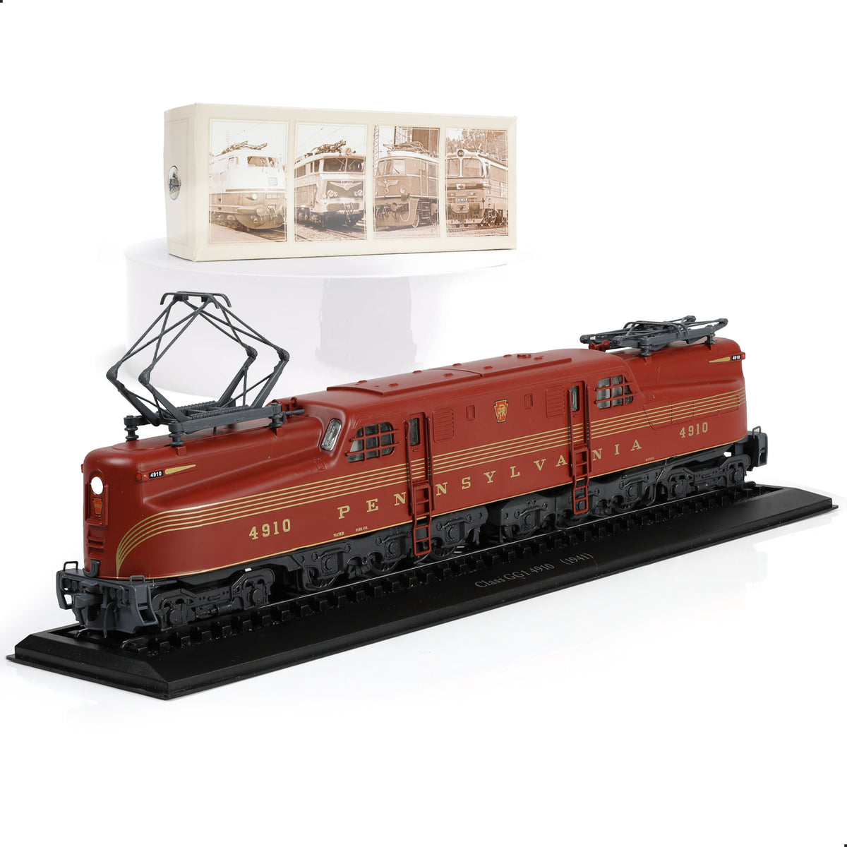 1:87 H0 Scale 1941 Class GG1 4910 Electric Locomotive Die-cast Finished Model with Track