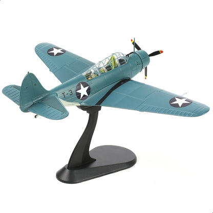 1/72 TBD Devastator U.S. Navy WWII Fighter Aircraft Model Die-cast Metal Aircraft Military Display Aircraft for Display Collection or Gift