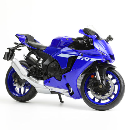 DieCast Motorcycle Model for YAMAHA R1M, Realistic Motorcycle Metal Model, 1:12 Scale Kids Moto Toy or Collection,MAKEDA Pre-Built Toys Gift