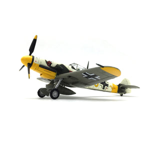 1/72 Scale German WWII Messerschmidt BF-109 Fighter Model Diecast Airplanes Military Display Model Aircraft for Collection Classic Model (Jungle Camouflage)